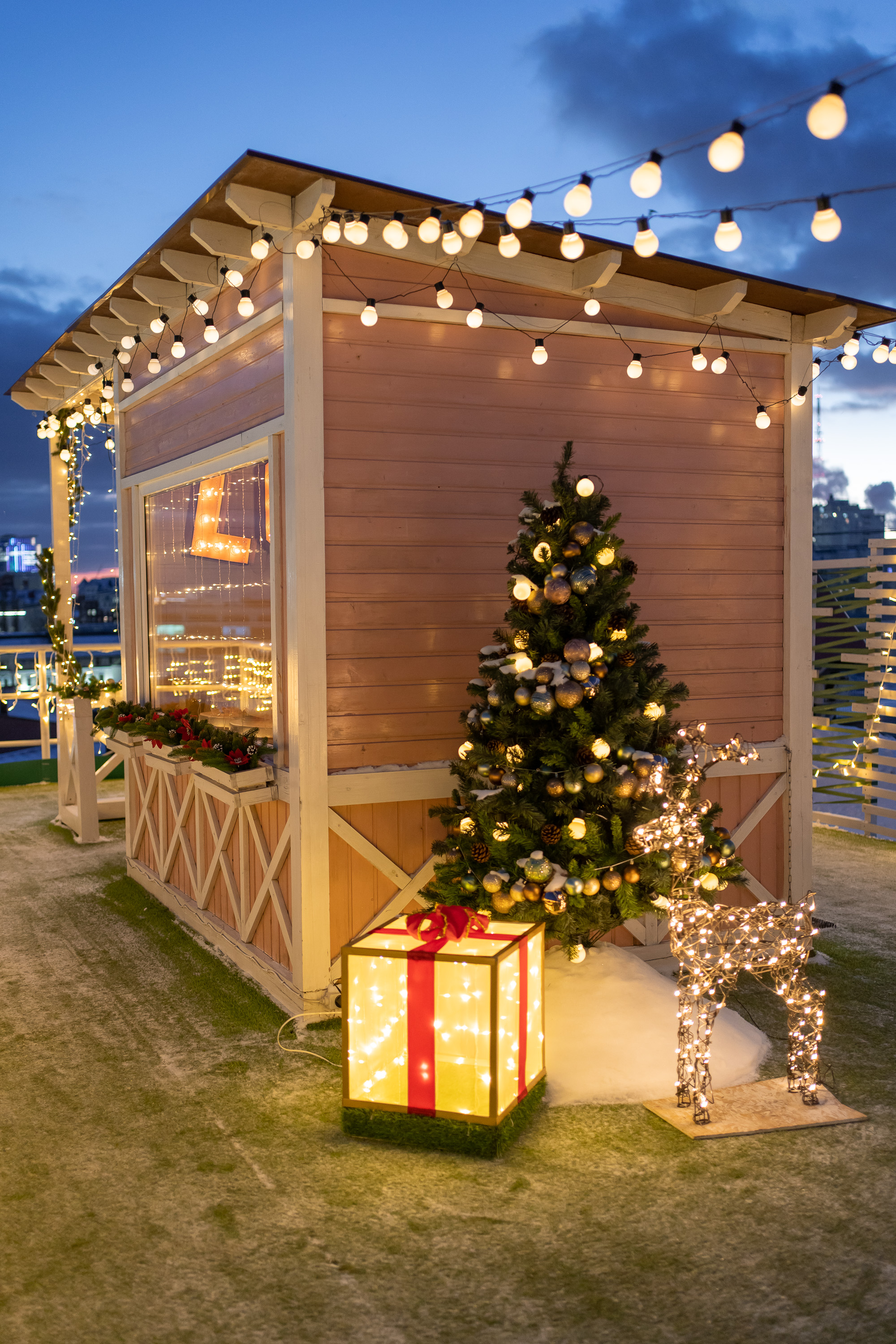 Романтическое свидание на крыше для двоих