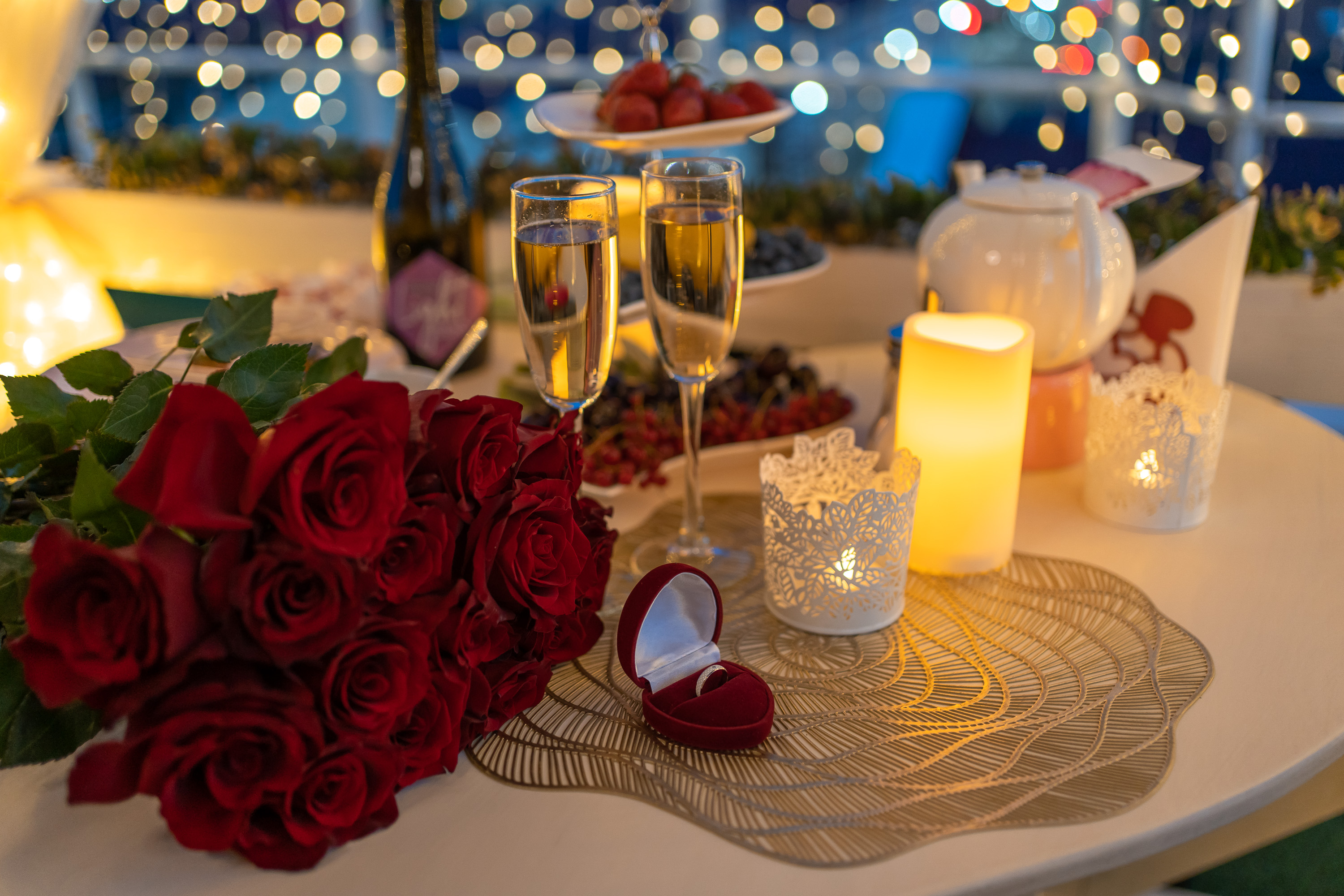 Романтическое свидание на крыше для двоих