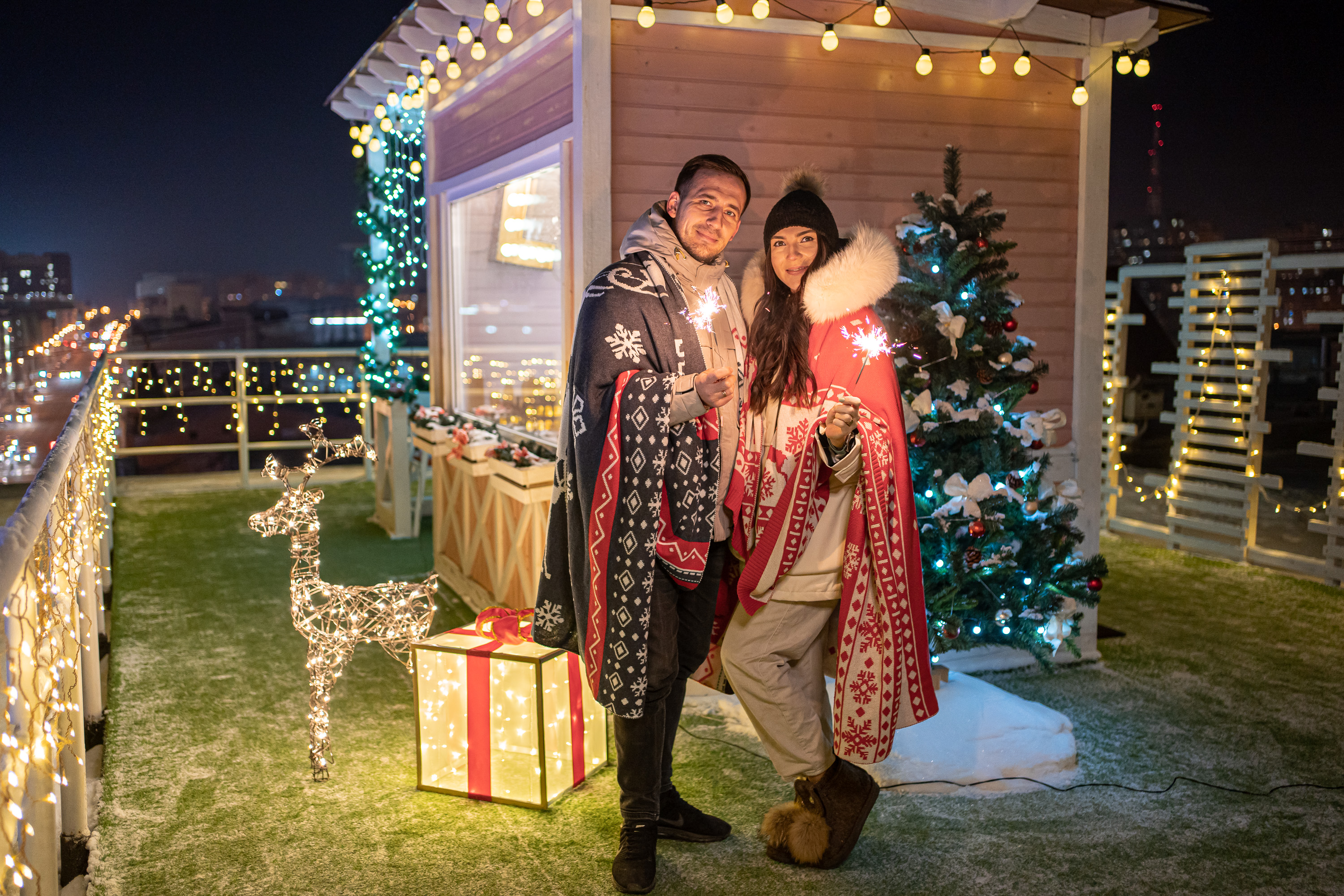 Романтическое свидание на крыше для двоих