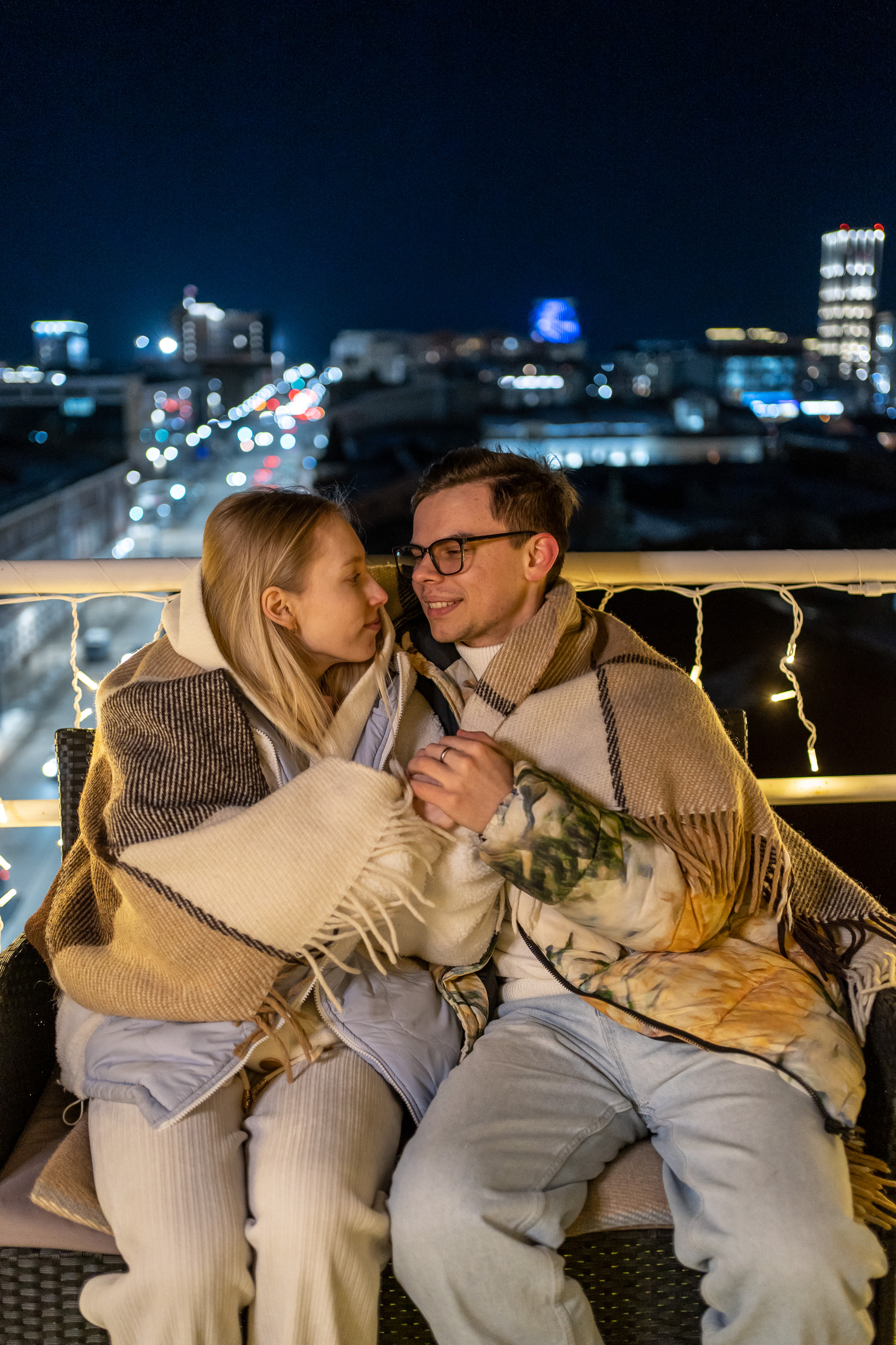 Романтическое свидание на крыше для двоих