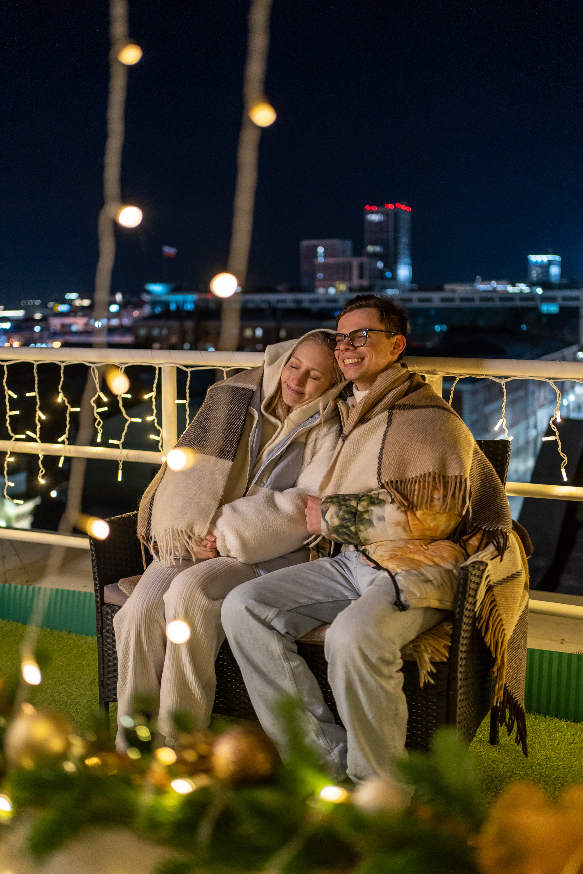 Романтическое свидание на крыше для двоих