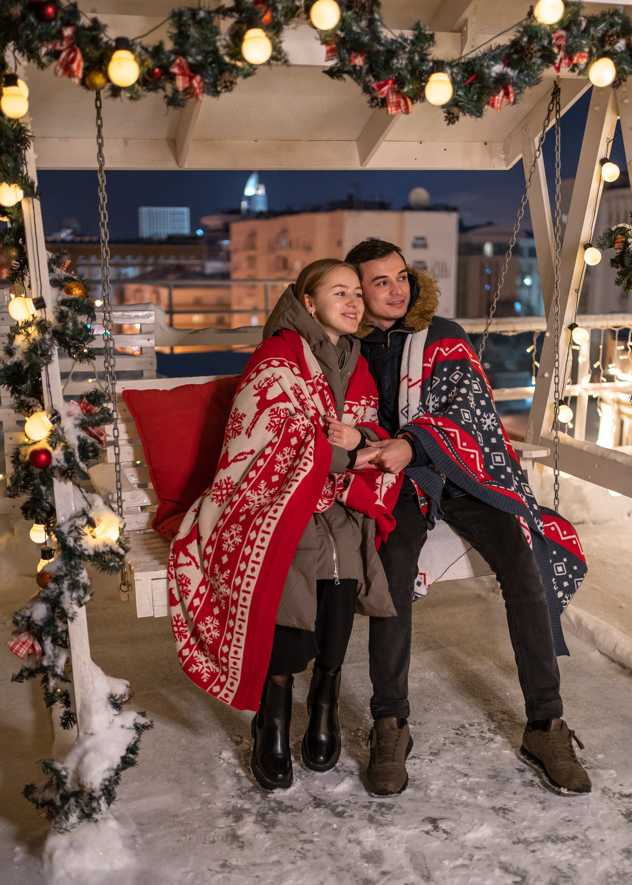 Романтическое свидание на крыше для двоих