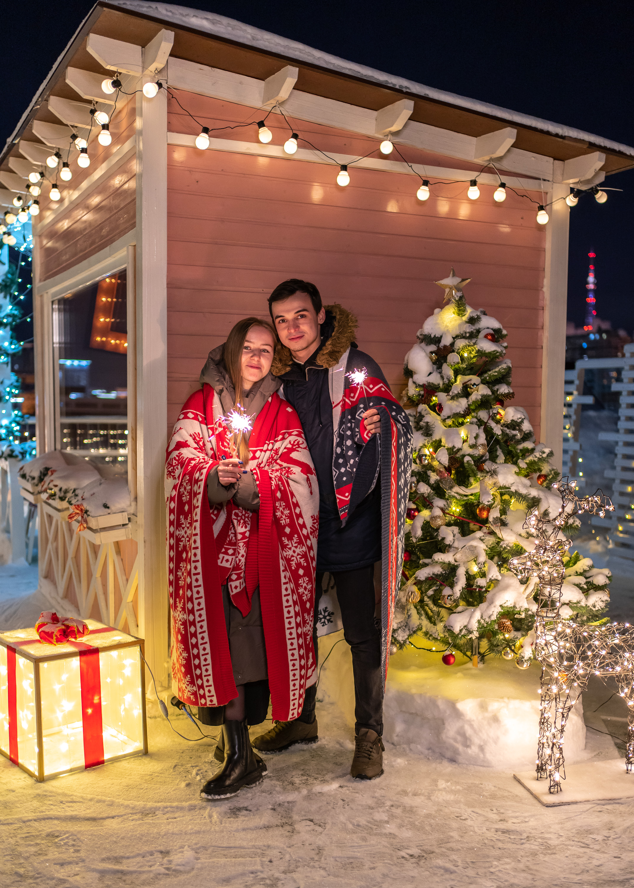 Романтическое свидание на крыше для двоих