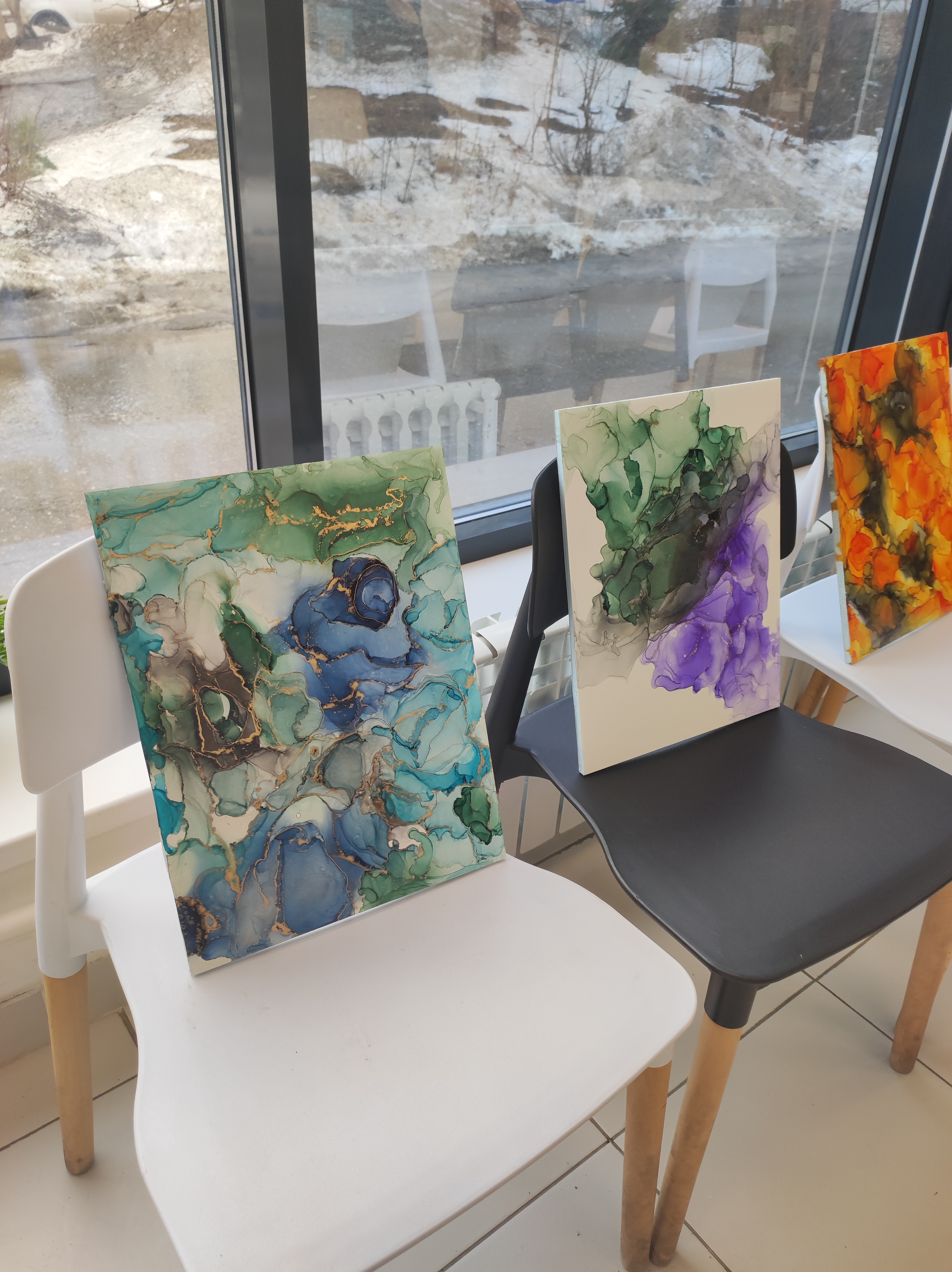 Живопись спиртовыми чернилами